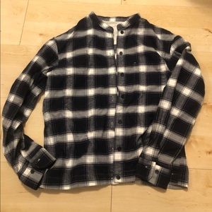 lightly worn flannel